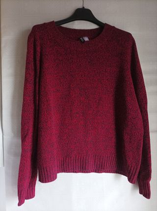 Maglione H&M Divided Rosso Melange Taglia L