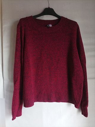 Maglione H&M Divided Rosso Melange Taglia L