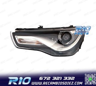 FARO IZQ XENON AUDI A1 10-14 DRL NEGRO