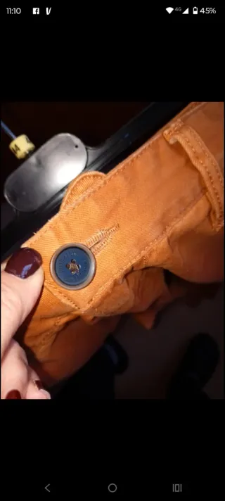 Pantaloni uomo Timberland arancione mattone