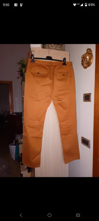 Pantaloni uomo Timberland arancione mattone