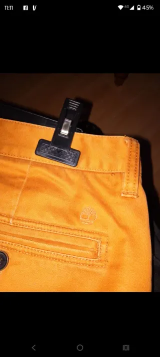 Pantaloni uomo Timberland arancione mattone