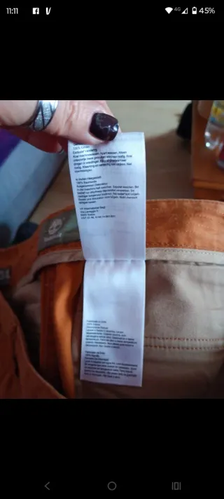 Pantaloni uomo Timberland arancione mattone