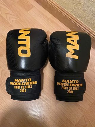 Guantes de Boxeo MANTO 14oz Negros