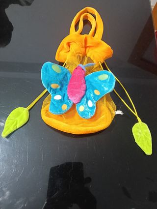 Bolso saco infantil mariposa