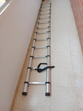 Escalera telescópica aluminio