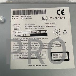 REPRODUCTOR DE CD Y RADIO TOYOTA AURIS