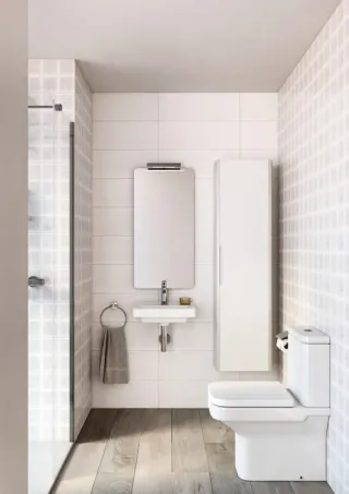 Pack WC Roca Alpine Tapa Amortiguada Blanco