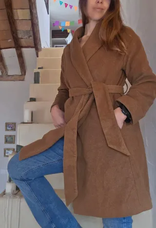 Abrigo largo marrón