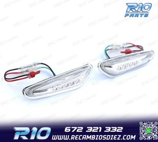 INTERMITENTES BMW E46 01-05 LATERALES LED CROMADO