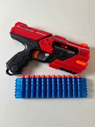 Pistola giocattolo e proiettili morbidi per bambin