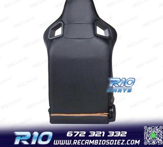 ASIENTO DEPORTIVO SEMI BAQUET ESTILO RS CUERO BEIGE