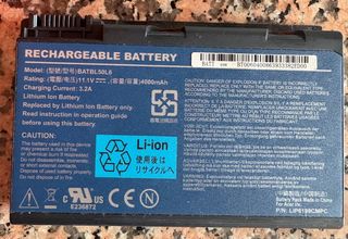 Batería Portátil Acer BATBL50L6 4000mAh