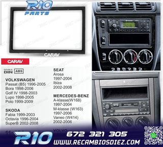 MARCO NEGRO RADIO 2-DIN PARA MERCEDES VOLKSWAGEN VW SKODA SE