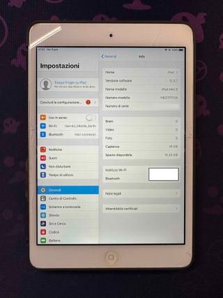 Apple iPad mini 2 16GB Wi-Fi Argento