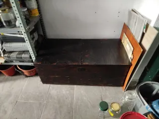 Arcón antiguo restaurado. Recogida en domicilio