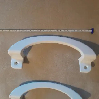 Tiradores blancos de puertas correderas de alumnio