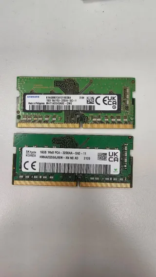2x Módulos RAM DDR4 SODIMM 16GB 3200MHz