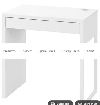 Escritorio Blanco Ikea Micke