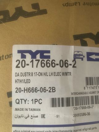 Faros de coche Dacia duster Tf 646752695