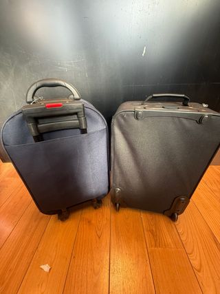 2 Maletas de Viaje Negras y Azules