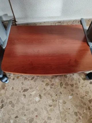 Mesa Ordenador Roble 2 Niveles