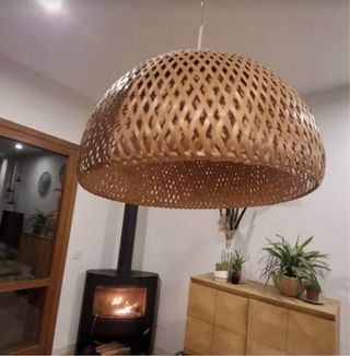 Lámpara de techo Boja Ikea Bambú