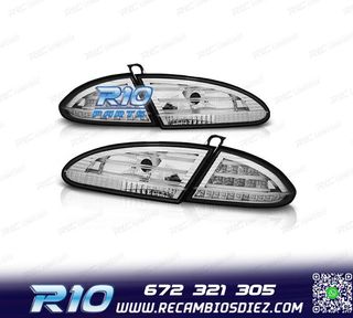 PILOTOS SEAT LEON 1P 04-09 LED FONDO CROMO