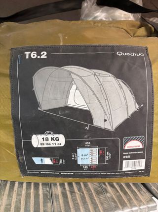 Tienda de campaña Quechua T6.2