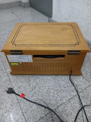 Tocadiscos Radio CD Cassette Madera