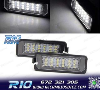 LUCES MATRÍCULA LED VOLKSWAGEN VW GOLF IV V VI VII PASSAT N