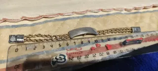 Bracciale uomo e donna maglia rolò con placca