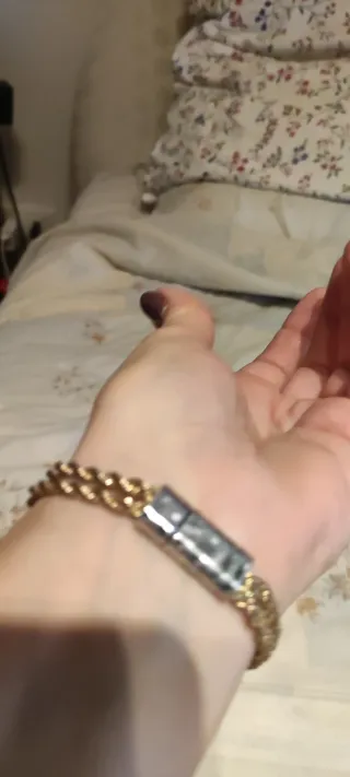 Bracciale uomo e donna maglia rolò con placca