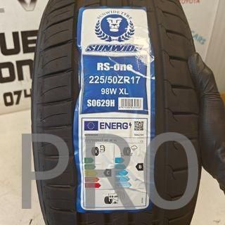 JUEGO 2 NEUMATICOS 225/50 R17 SUNWIDE NUEVO