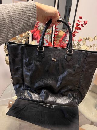 Bolso Purificación García Negro Piel Nuevo
