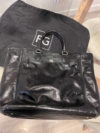 Bolso Purificación García Negro Piel Nuevo