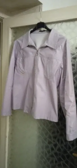 Giacca donna lilla con zip