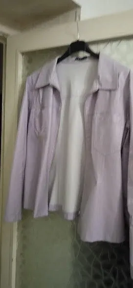 Giacca donna lilla con zip