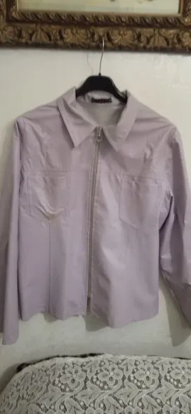 Giacca donna lilla con zip