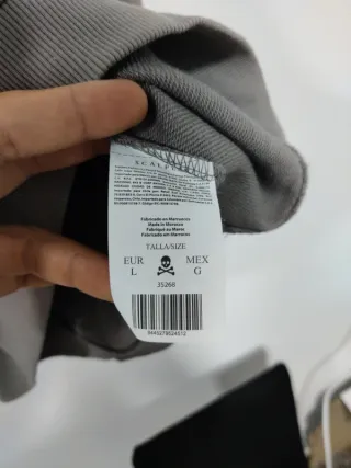 Sudadera Scalpers gris hombre