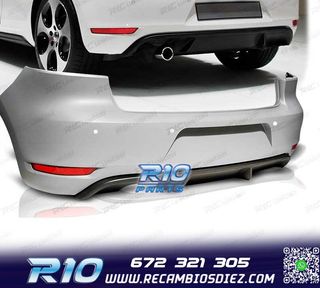 PARAGOLPES TRASERO PARA VOLKSWAGEN VW GOLF 6 LOOK GTI PDC