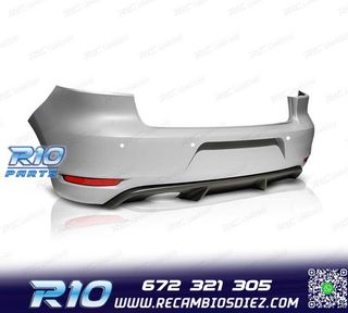 PARAGOLPES TRASERO PARA VOLKSWAGEN VW GOLF 6 LOOK GTI PDC