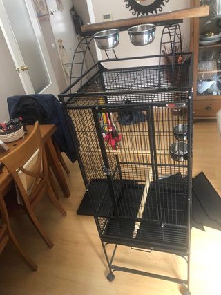 Jaula grande para loros o aves