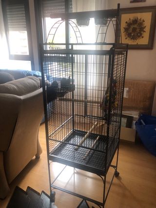 Jaula grande para loros o aves
