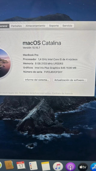 MacBook Pro 2020 1.4GHz i5 8GB RAM
