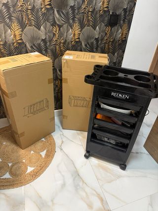 Carrito auxiliar peluquería