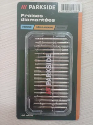 Set punte diamantate Parkside 20 pezzi