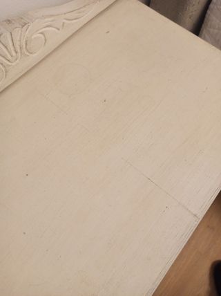 Mesita de noche vintage madera y cristal