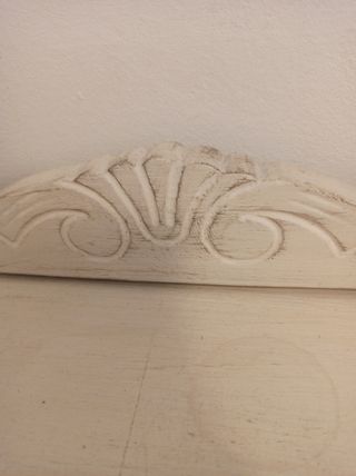 Mesita de noche vintage madera y cristal