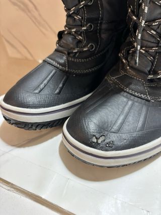 Stivali da neve con lacci e pelliccia